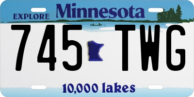 MN license plate 745TWG