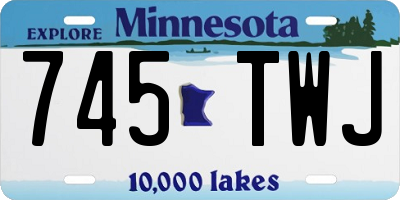 MN license plate 745TWJ