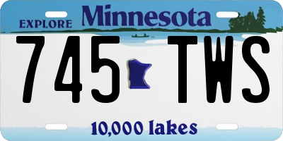 MN license plate 745TWS