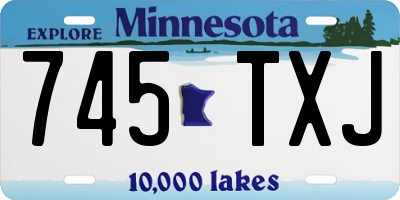 MN license plate 745TXJ