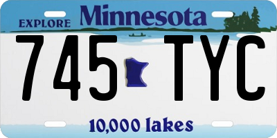 MN license plate 745TYC