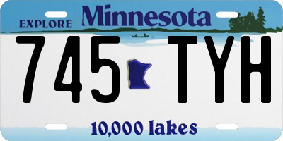 MN license plate 745TYH