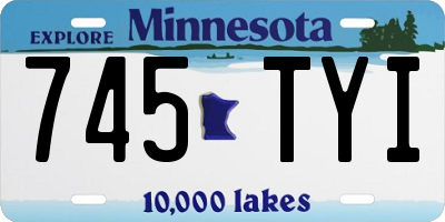MN license plate 745TYI