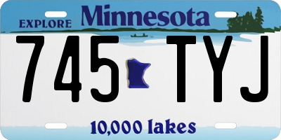 MN license plate 745TYJ