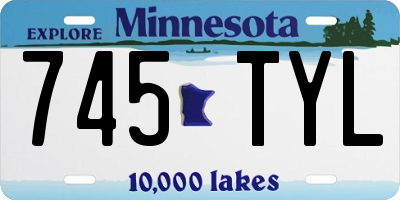 MN license plate 745TYL
