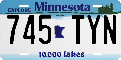 MN license plate 745TYN