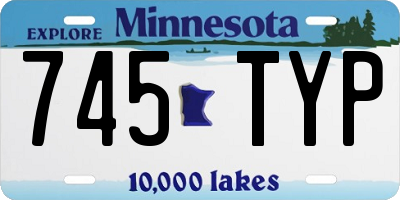 MN license plate 745TYP