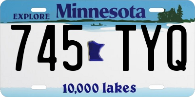 MN license plate 745TYQ