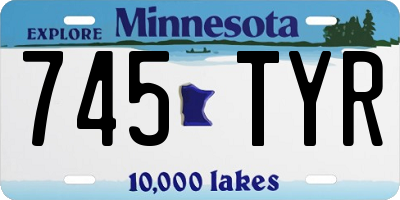 MN license plate 745TYR