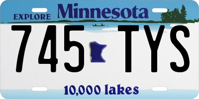 MN license plate 745TYS