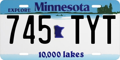 MN license plate 745TYT