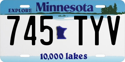 MN license plate 745TYV