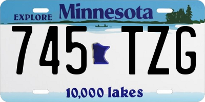 MN license plate 745TZG