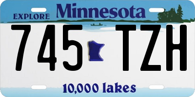 MN license plate 745TZH