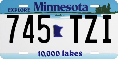 MN license plate 745TZI