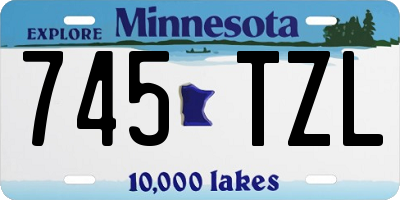 MN license plate 745TZL