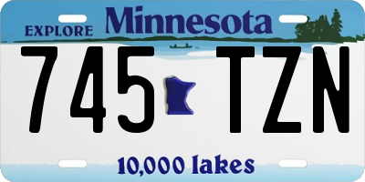 MN license plate 745TZN