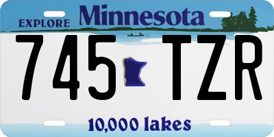 MN license plate 745TZR