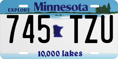 MN license plate 745TZU
