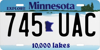 MN license plate 745UAC