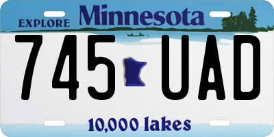 MN license plate 745UAD