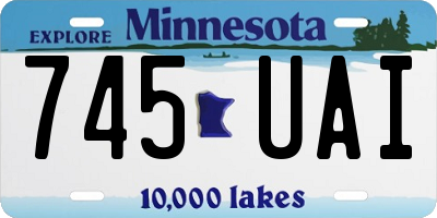 MN license plate 745UAI