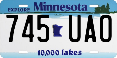 MN license plate 745UAO