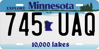 MN license plate 745UAQ
