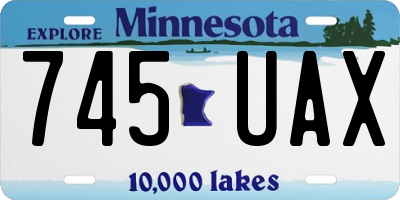 MN license plate 745UAX