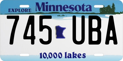 MN license plate 745UBA