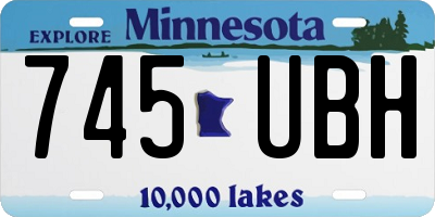 MN license plate 745UBH