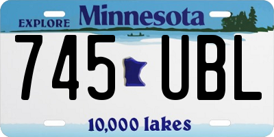 MN license plate 745UBL