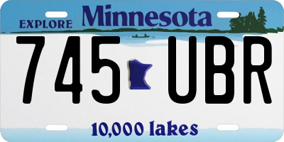 MN license plate 745UBR