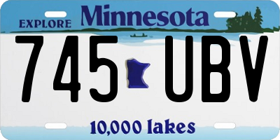 MN license plate 745UBV