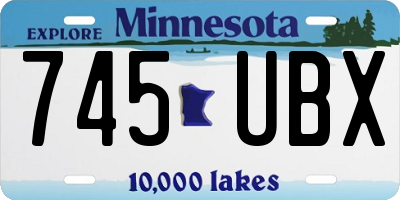 MN license plate 745UBX