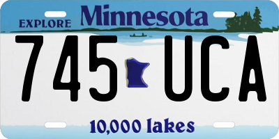 MN license plate 745UCA