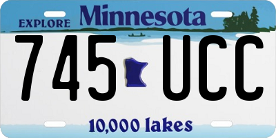 MN license plate 745UCC