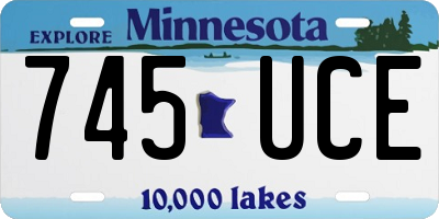 MN license plate 745UCE