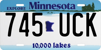 MN license plate 745UCK