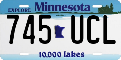 MN license plate 745UCL