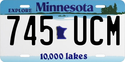 MN license plate 745UCM