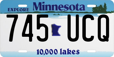 MN license plate 745UCQ