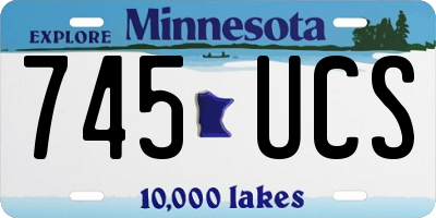 MN license plate 745UCS