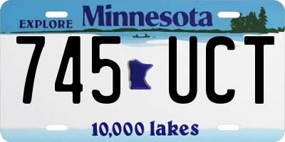 MN license plate 745UCT