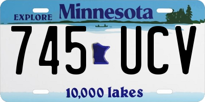 MN license plate 745UCV