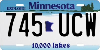 MN license plate 745UCW