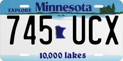 MN license plate 745UCX