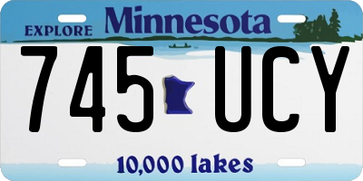 MN license plate 745UCY