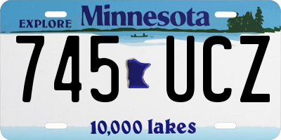 MN license plate 745UCZ