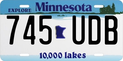 MN license plate 745UDB